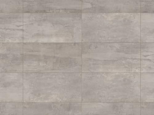 Ter Hürne Laminat CITY LINE Betonoptik hellgrau 1877 Fliese, 8 mm Stärke, Nutzungsklasse 23 32 42, Klickverbindung CLICKitEASY 5G, wasserabweisend, für Fußbodenheizung, robuste antibakterielle Obe ...