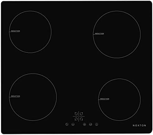 NOXTON Induction Cooktop, Electric Stove Built-in 4 Burners Induction Cooker Black Glass with Touch Control Child Lock Timer Hard Wire Easy Cleaning 6400W 220~240V