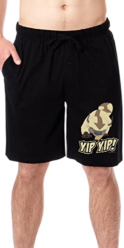 Nickelodeon Mens' Avatar The Last Airbender Appa Yip Yip Sleep Pajama Shorts