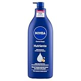 NIVEA Crema corporal nutritiva 500 ml, crema corporal hidratante para pieles secas o