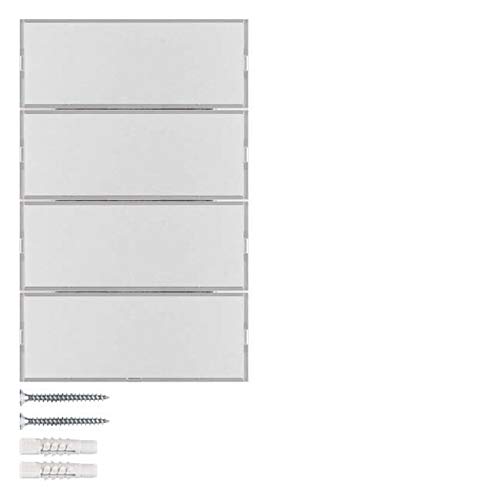 Teclado KNX 4 fases, series berker K.x de hager, aluminio