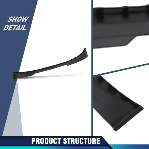 Image of PIT66 Front Lower Valance Fit Chevy Suburban Tahoe 2015-2020 | Front Lower Valance Compatible with Chevy Suburban Tahoe 2015-2020, Suburban 3500 HD 2016-2019 22936501, GM1095201 Black