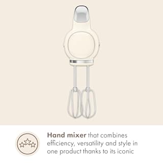 Smeg Red 50's Retro Style Electric Hand Mixer… (Cream)