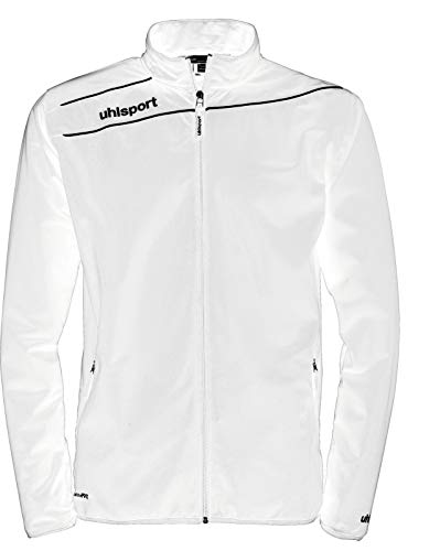 Uhlsport Chaqueta Stream 3.0 Classic Para Hombre, Chaqueta, Chaqueta Deportiva, Chándal, Ocio, Blanco/Negro, Xxxs Chaqueta De Chandal Hombre, Hombre, blanco/negro, XXXS
