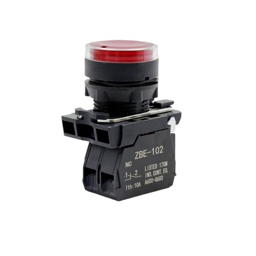 Interrupteur bouton-poussoir XB5 2NO rouge lumineux mécanisme haute précision 22mm