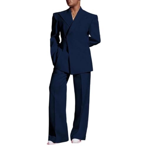 Men's White Single Button Suit - Handsome Jacket Pants | Prom Wedding Casual