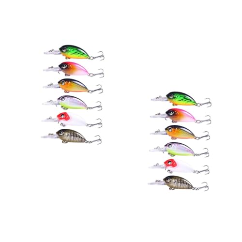 Leurre appât de pêche réaliste HEMOTON à hochet sonore et nage vibratoire en ABS coloré