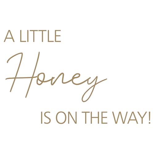 Baby Shower Backdrop Sign, A Little Honey is On The Way, Gold Arch Background Sticker for Bee Theme Party Decoration by BOOMPA - Image 8