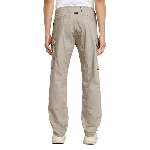 G-STAR Raw - Mens Core Regular Cargo 5-Pocket Pants, Color Toggee/Milk Dobby, Size: 28W x 30L2