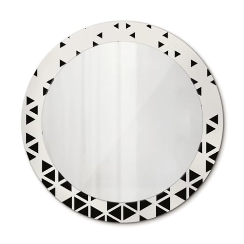 Miroir avec impression d'abstraction géométrique pour un mur design - 2