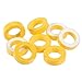 Tool parts 8pcs 22 x 36.5 x 11mm Ferrite Ring Iron Powder for Toroid Cores Yellow White
