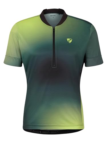 Maillot de cyclisme Ziener Nemic homme noir et citron taille 56