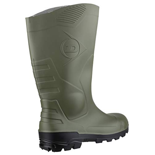 DUNLOP Devon Sicherheits-Gummistiefel, Unisex, Grün/Schwarz