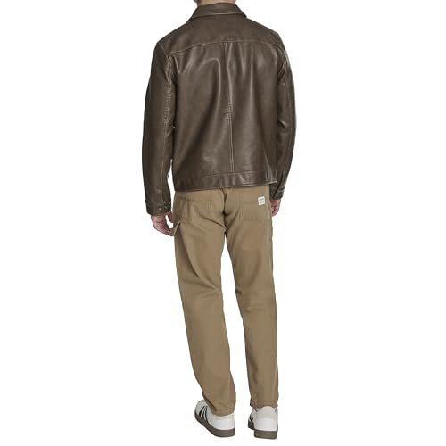 Levi's Men's Faux Leather Modern Trucker Jacket3