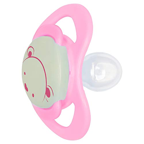 Chupeta Design Glow com Alça Silicone - Lillo, Rosa, Tam 1