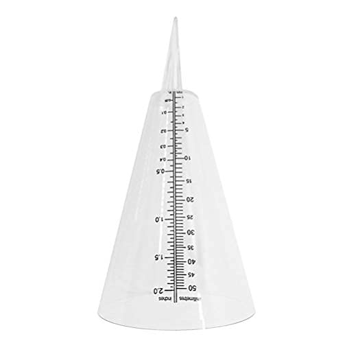 BSTEle Pluviomètre Clair pluviomètre Double échelle pour Balcon, Jardin, terrasse Cover