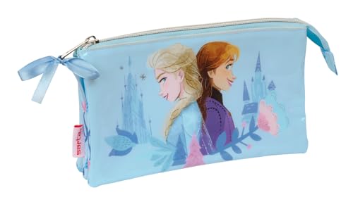 Safta Frozen Ice Magic - Portatodo Triple, Estuche Infantil,...