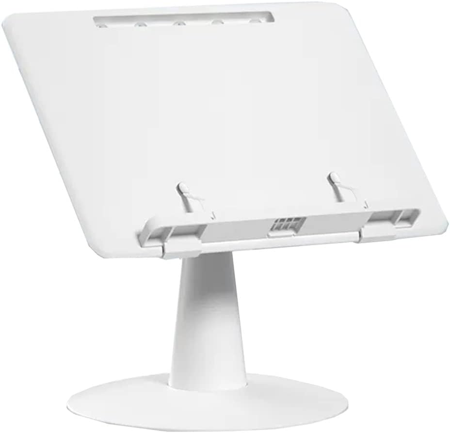Book Stand for Reading Hands Free, Laptop Stand for Desk, Cookbook Holder Stand with 4 Gear Angle Adjustment, Floor Stand Book Holder for Tablet Recipes Textbook (Color : /Blue) (/Blue) (/White )