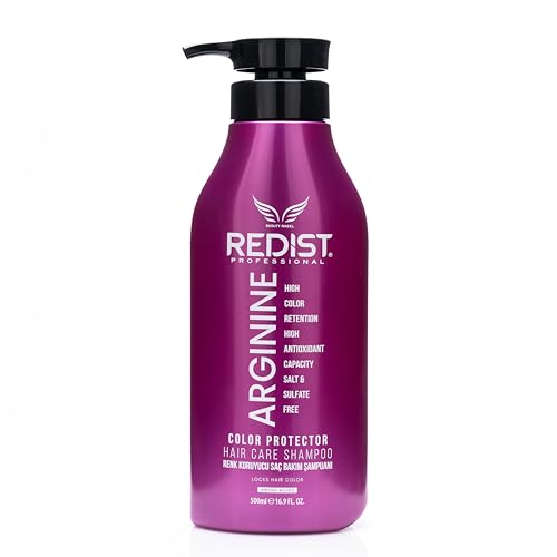 Redist Arginine Hair Shampoo 500ml | Colour Protection & Lock Formula | Amino Acid & Antioxidant Rich | Salt & Sulphate Free | Strengthens, Nourishes & Restores Shine for Coloured & Treated Hair