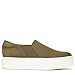 Vince Womens Warren Platform Slip On Fashion Sneakers Olive Green Suede 13 M