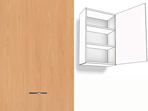 Premium-Ambiente BCEEPA0022 Hängeschrank 1-türig 2 Fachböden 72cm hoch Softclosing Montageschiene inkl. BLUMOTION (Breite 30cm - Anschlag rechts, 22 Ellmau Buche) Cover