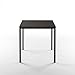 ZINUS Soho Black Square Table, Espresso