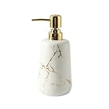 GOOFFY Shower Pump Ceramic Soap Dispenser for Bathroom Kitchen Countertop Lotion & Liquid Dispenser