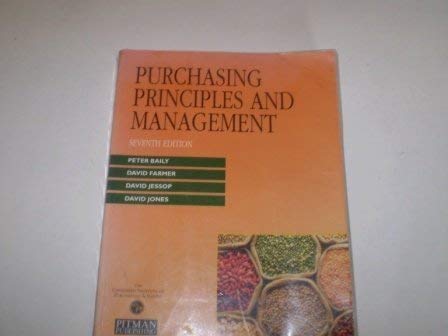 Buy Purchasing Principles and Management Book Online at Low Prices in India | Purchasing ...