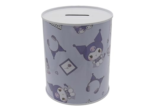 CyP Brands- Hello Kitty, Sanrio, Hucha, Monedas, Ahorro, Hucha Metal, Kuromi, Color Blanco, Producto Oficial