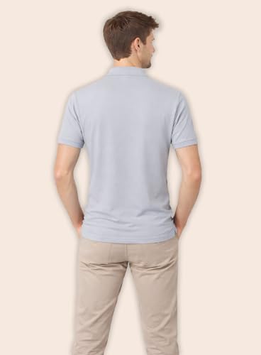 Image of 3BROS Men's Polo Neck Polyester T-Shirt Half Sleeve Regular Fit Casual Wear for Men Breathable Easy Care Fabric Smart Collar Top | Pack of 1
