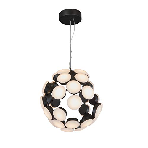 Vonn Vmc32610Bl Globe Chandelier, 15.55"L X 15.55"W X 134.25"H, Black #TOP13