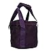 Irfora Thickened Purple Crystal Bowl Bag, Double Handle Music Bowl Carry Case with Well Cushioning, External Pocket for Accessories, Convenient Music Bowl Storage Bag for Travel