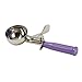 Winco ICD-12P, 11-1/2" Allergen Free Ice Cream Disher with Purple Handle, Size 12 Scooper, Ice Cream Scoop