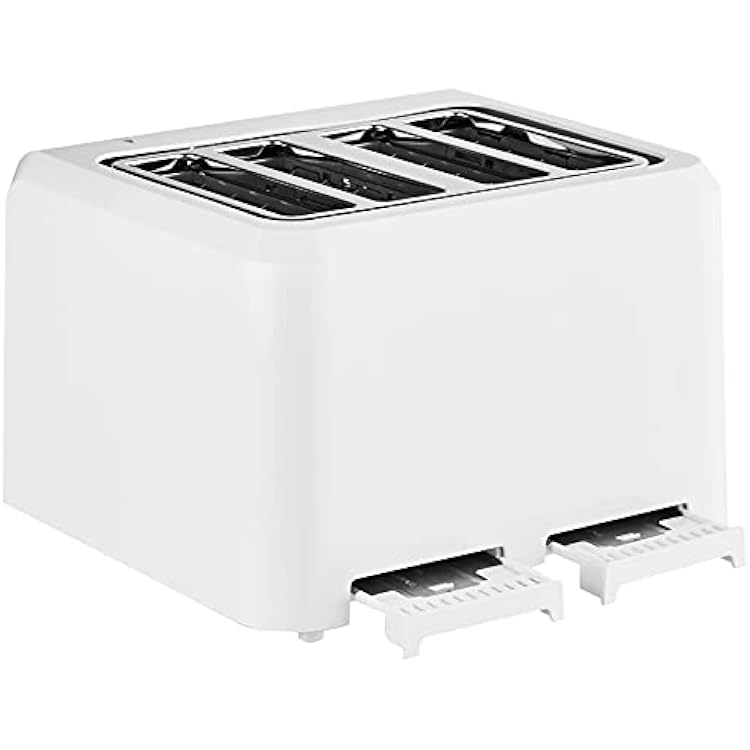 Cuisinart 4-Slice Compact Plastic Toaster, White, CPT-142P1
