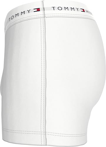 Tommy Hilfiger Herren 3er Pack Boxershorts Trunks mit Stretch, Mehrfarbig (Th Wht/Th Wht/Blk), XXL 4