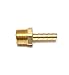 FasParts 1/4" Hose ID / Hose Barb to 3/8" Male NPT MIP MPT Straight Brass Fitting Fuel / Air / Water / Boat / Gas / Oil WOG