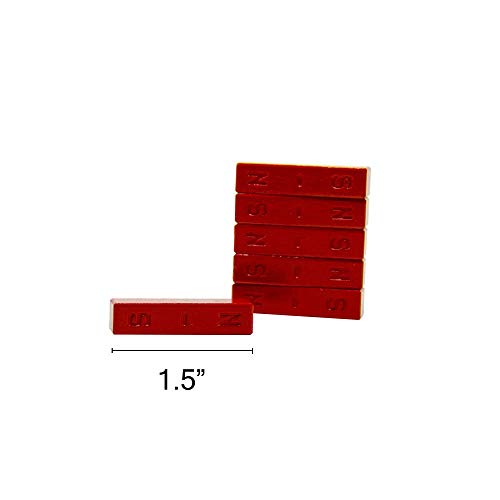 hand2mind Red Ceramic Bar Magnets, 1.5 Inch (Pack of 6) by hand2mind - Image 4