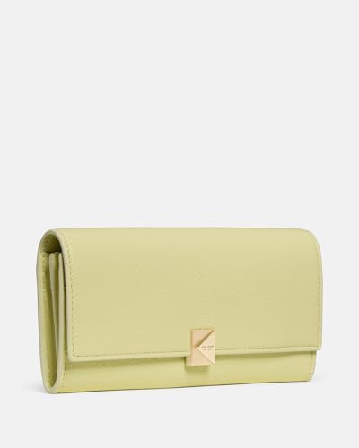 Image of kate spade new york Deco Pebbled Leather Large Flap Wallet