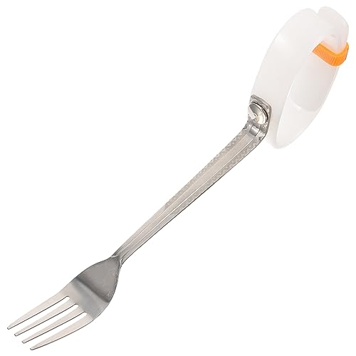 Healvian Adaptive Fork for Elderly and Disabled Non- Handle Eating Utensil for Hand Spasms and Grip Strength Loss Portable and Comfortable Design for Everyday Use