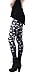 QZUnique Women's Skull Print Footless Cool Sexy Leggings Yoga Pants X-Small Small Grinning Skull