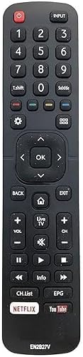 Television Remote Compatible for VU LED LCD HD Tv Remote Control Model No :- EN2B27V