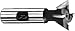 F&D Tool Company 12175 Carbide Tipped Dovetail Cutter, 1/2" Diameter, 5/32" Width, 3/8" Shank