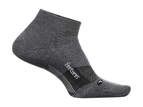 Feetures Elite Golf Max Cushion Low Cut Socks Gray L