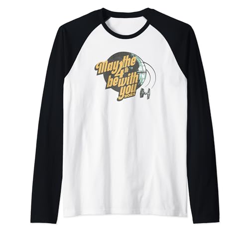 Baseball Tee Star Wars rétro imprimé Death Star style vintage américain col rond