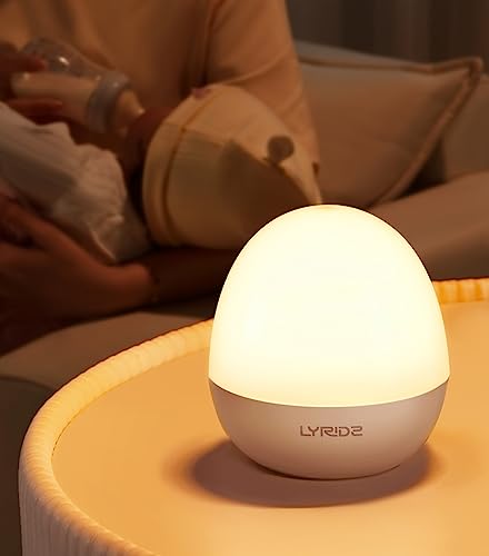 Lyridz ベッドサイドランプ 授乳ライト タッチセンサー ナイトライト 色/明るさ調節 間接照明 usb充電 3000mAh大容量 枕元ライト 目に優しい 授乳/おむつ替え用 テーブルランプ 出産祝い ギフト