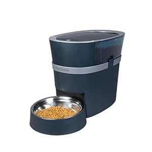 PetSafe Smart Feed Pet Feeder, Automatic Cat Feeder, Automatic Dog Feeder with App, Compatible With Alexa, Apple, Android, Backup Batteries For Power Outage, Black