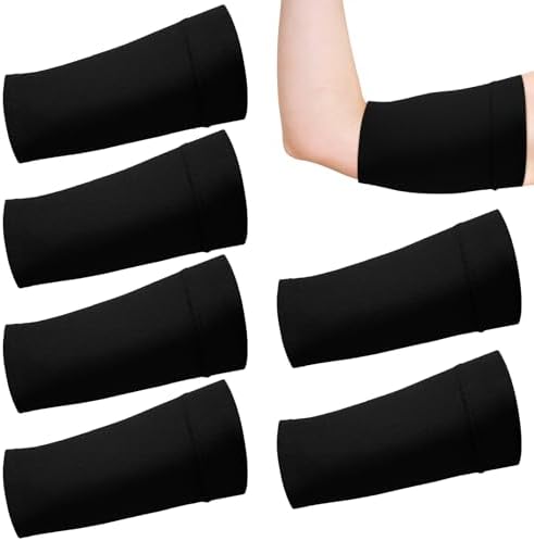 6pcs Picc Line Sleeve Cover, Large, Black