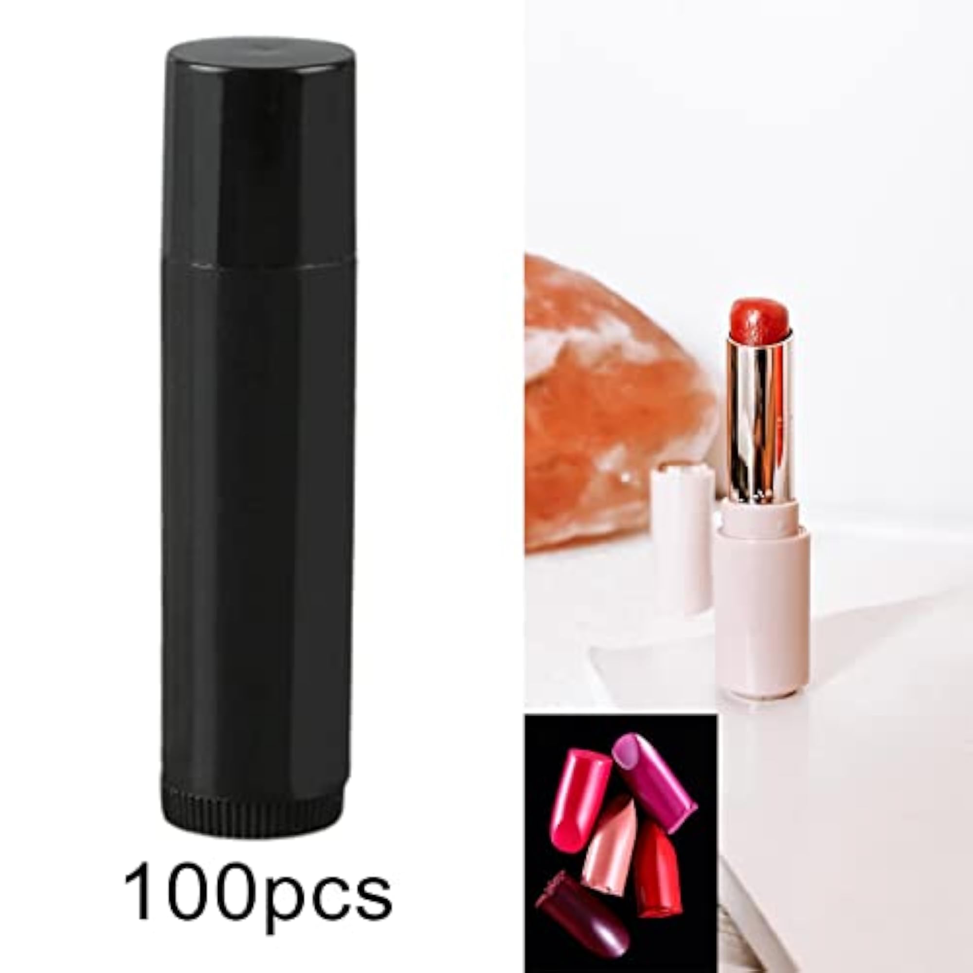 100x Lip Gloss Tubes DIY Mini for Valentine's Day Present