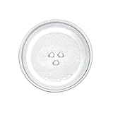 Piatto Microonde Universale 24,5 cm in Vetro Temperato – Ricambio Girevole con 3 Fissaggi ...