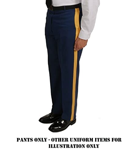 Wardog Surplus Asu Men's Nco 36R C Us Army Service Dress Blue Military Uniform Pants Trousers #TOP2